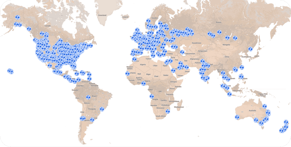 world map